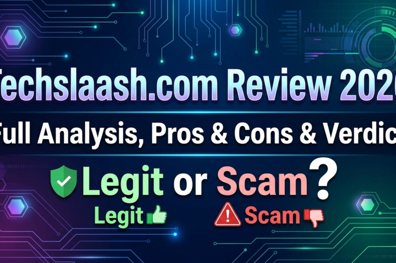 Techslaash.com Review 2026 Full Analysis, Pros & Cons & Verdict , Legit or Scam?